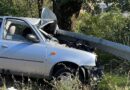 Dunarobba, auto finisce fuori strada