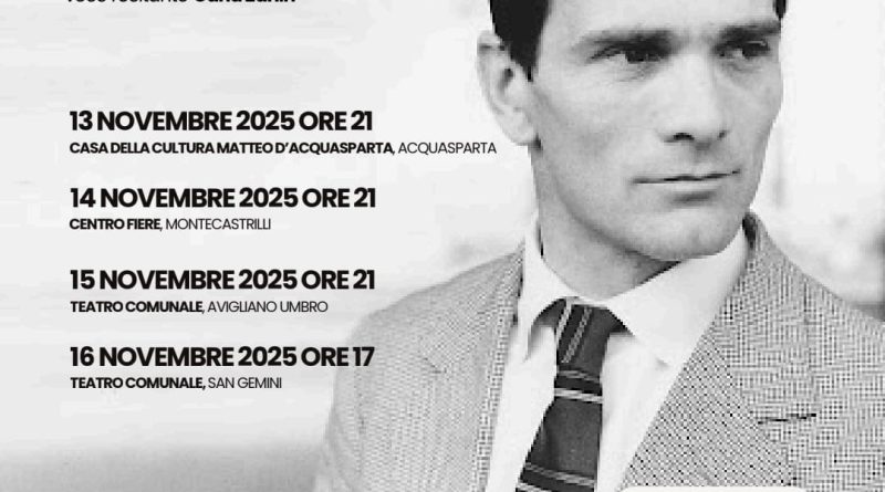 Avigliano, un evento dedicato alla rilettura di Pasolini